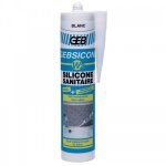Mastic silicone sanitaire neutre - 310 ml - trans - gebsicone w2 geb