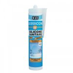 Mastic silicone sanitaire - translucide - 310 ml - gebsicone w geb Mastic silicone sanitaire - translucide - 310 ml - gebsicone w geb