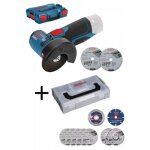 Meuleuse d'angle sans - fil gws 12v - 76 solo + 9 disques 76mm bosch