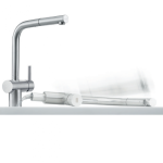 Mitigeur atlas néo - escamotable - à douchette monojet extractible - inox franke Mitigeur atlas néo - escamotable - à douchette monojet extractible - inox franke