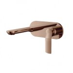 Mitigeur de lavabo mural encastr addict - rose gold paini