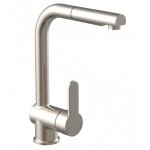 Mitigeur monocommande de cuisine - bec extractible - acier - london schtte