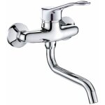 Mitigeur mural � bec orientable delabie