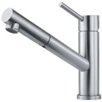 Mitigeur orbit -  douchette monojet - extractible - inox franke