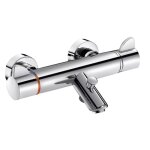 Mitigeur thermostatique bain - douche -  raccords standards - bec droit delabie