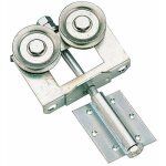 Monture � galet sur charni�re pour porte � coulissage lat�ral torbel