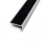 Nez de marche adh�sif 25b � bande en aluminium anodis� 3000x25x15 mm dinac