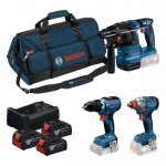Pack 3 machines 18v + 3 batteries 5, 0ah + sac de transport - 0615a50093 bosch