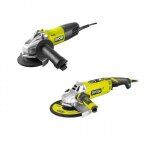 Pack meuleuse d?angle filaire 800w rag800 - 125g + meuleuse d?angle filaire 2 mains 2000w eag2000rs ryobi ...