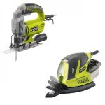 Pack scie sauteuse filaire 500w rjs750g + ponceuse triangulaire filaire 100w rps100 - sa20 ryobi