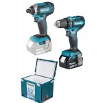 Pack visseuse  chocs 18v dtd152z + perceuse - visseuse 18v ddf485rtj + glacire chantier makpac makita ...
