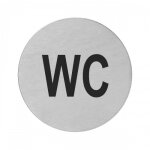Panneau indicateur mural rond en inox satiné - pour sanitaires - x10 - wc karcher design Panneau indicateur mural rond en inox satiné - pour sanitaires - x10 - wc karcher design