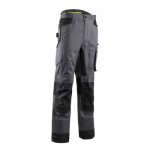 Pantalon de travail renforc� stretch multipoches baru gris et jaune l coverguard