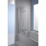 Pare - bain 140x80 cm avec volet pivotant - profil� chrom� - struktura jacob delafon
