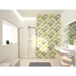 Paroi de douche coulissante avec paroi fixe - verre transparent - ocean 2p novellini