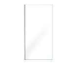 Paroi de douche fixe chrome parma 2 - verre transparent - 100 cm aurlane