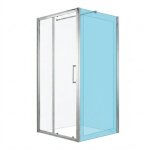 Paroi de douche fixe lat�rale young f1b 77 - extensible 77 - 79 cm - silver novellini
