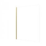 Paroi de douche fixe parma 2 or brossé - verre transparent - 140 cm aurlane Paroi de douche fixe parma 2 or brossé - verre transparent - 140 cm aurlane