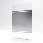 Paroi de douche fixe parma 2 - verre miroir - 120 cm aurlane Paroi de douche fixe parma 2 - verre miroir - 120 cm aurlane