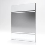 Paroi de douche fixe parma 2 - verre miroir - 140 cm aurlane Paroi de douche fixe parma 2 - verre miroir - 140 cm aurlane