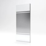 Paroi de douche fixe parma 2 - verre miroir - 80 cm aurlane Paroi de douche fixe parma 2 - verre miroir - 80 cm aurlane