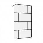 Paroi de douche � l'italienne - style brique - 140 cm - bricks 140 aurlane