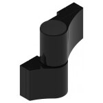 Paumelle en applique à 2 lames diam pour porte d'entrée - entraxe 60 mm - noir la croisée ds Paumelle en applique à 2 lames diam pour porte d'entrée - entraxe 60 mm - noir la croisée ds