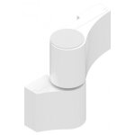 Paumelle en applique à 2 lames diam pour porte d'entrée - entraxe 67 mm - blanc signalisation 9016 la ... Paumelle en applique à 2 lames diam pour porte d'entrée - entraxe 67 mm - blanc signalisation 9016 la ...