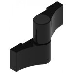 Paumelle en applique à 2 lames diam pour porte d'entrée - entraxe 93 mm - noir la croisée ds Paumelle en applique à 2 lames diam pour porte d'entrée - entraxe 93 mm - noir la croisée ds
