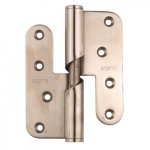 Paumelle � h�lice - menuiserie bois - inox - 100x86 - gauche argenta