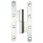 Paumelle inox - menuiserie bois - bouts ronds - 140 x 70 - droite faure