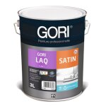 Peinture acrylique professionnelle - satin - blanc - 1 l - gorilaq gori