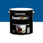 Peinture antirouille - mtal brillant - 2, 5 l - bleu gentiane 5010 - combicolor rust - oleum