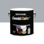 Peinture antirouille - mtal brillant - 2, 5 l - gris acier 7001 - combicolor rust - oleum
