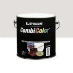 Peinture antirouille - mtal brillant - 2, 5 l - gris clair 7035 - combicolor rust - oleum