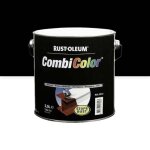 Peinture antirouille - mtal brillant - 2, 5 l - noir 9005 - combicolor rust - oleum