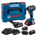 Perceuse visseuse gsr 18v - 90 fc 4ah procore + 4 adaptateurs flexiclick l - boxx | 06019k6200 bosch