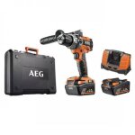 Perceuse visseuse  percussion brushless 18v + coffret 30 accessoires - bsb18c2bl - 402tb aeg powertools ...