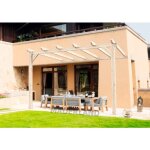 Pergola adossée en bois cadiz 4x3 m maderland Pergola adossée en bois cadiz 4x3 m maderland