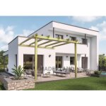 Pergola adossée en bois lloret 5, 1x3 m maderland Pergola adossée en bois lloret 5, 1x3 m maderland