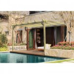Pergola adossée en bois narbonne 5, 1x3 m maderland Pergola adossée en bois narbonne 5, 1x3 m maderland