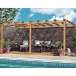 Pergola adossée en bois palma 5x4 m maderland Pergola adossée en bois palma 5x4 m maderland