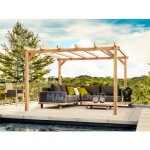 Pergola en bois lamell - coll linares 5x4 m maderland