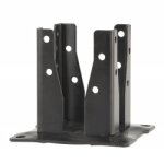 Pied de poteau carré sur platine - noir - ag527pb simpson strong - tie Pied de poteau carré sur platine - noir - ag527pb simpson strong - tie