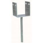 Pied de poteau en u � sceller - largeur 70 mm - ppd70 / 70g simpson strong - tie