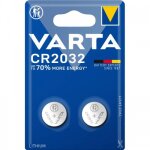Pile bouton - cr2032 - lot de 2 - 3v - lithium varta