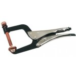 Pince - �tau serre - joint � vis de r�glage cuivr�e et patin orientable 214 - 7 - ouverture 70 mm sam ...