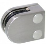 Pince  verre 8 mm pour garde corps ? support plat - inox 304 bross design production