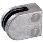 Pince  verre 8 mm pour garde corps ? support plat ? zamak brut design production
