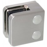 Pinces  verre carr 45x45 mm pour garde - corps ? support plat ? inox 304 design production